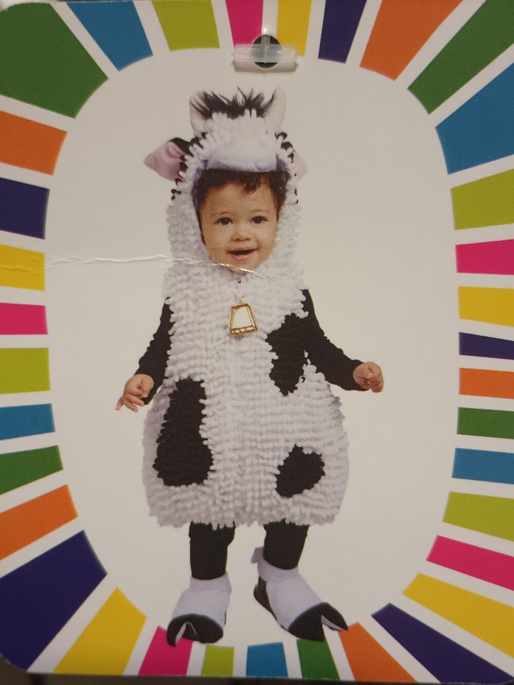 NWT~ GOING WILD Baby Holstein Cow Halloween Full Zip, Hooded Costume (18 Months)